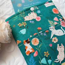 Load image into Gallery viewer, Garden Purrty Book Sleeve (Medium)