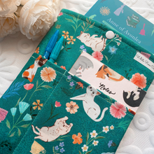 Load image into Gallery viewer, Garden Purrty Book Sleeve (Medium)