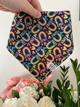 Charger l'image dans la galerie, Preloved Love/Rainbow Bandana (12”)
