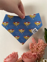 Load image into Gallery viewer, Preloved Superman Bandana (12”)
