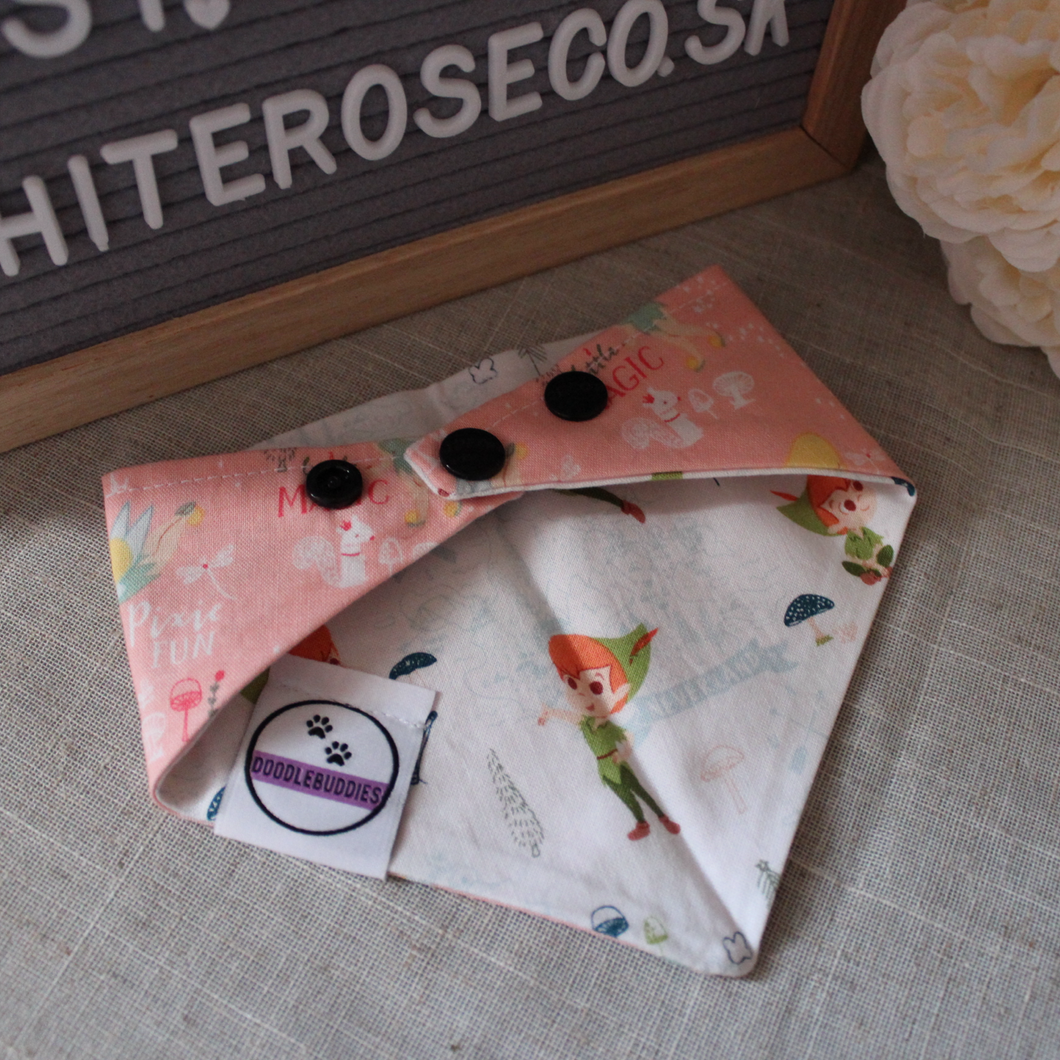 Preloved Tinkerbell/ Peter Pan Bandana (9.5-11.5”)