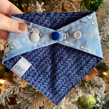 Load image into Gallery viewer, Preloved Olaf/ Blue Pattern Bandana (9-10”)
