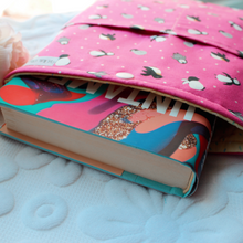 Load image into Gallery viewer, Love &amp; Penguins Book Sleeve (Medium)
